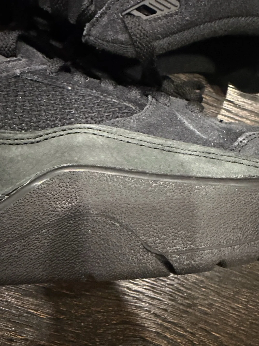 Nike Air Jordan Flight Court Men's Shoes Triple Black Mens size 10